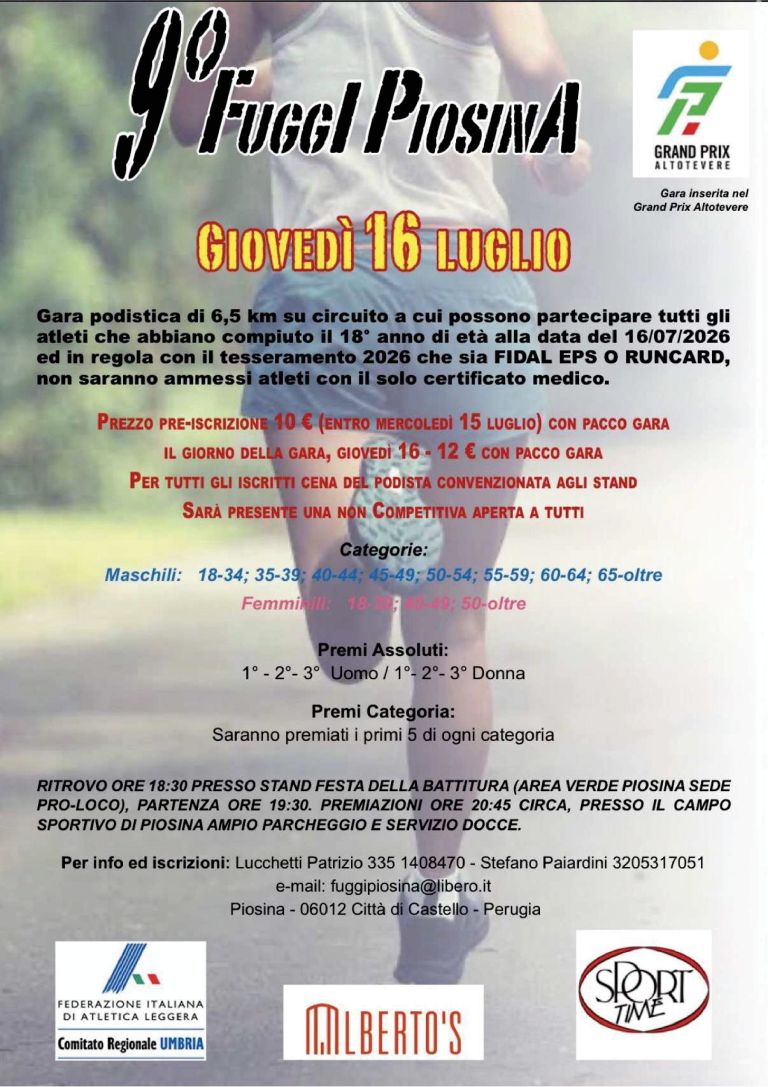 9° Fuggi Piosina